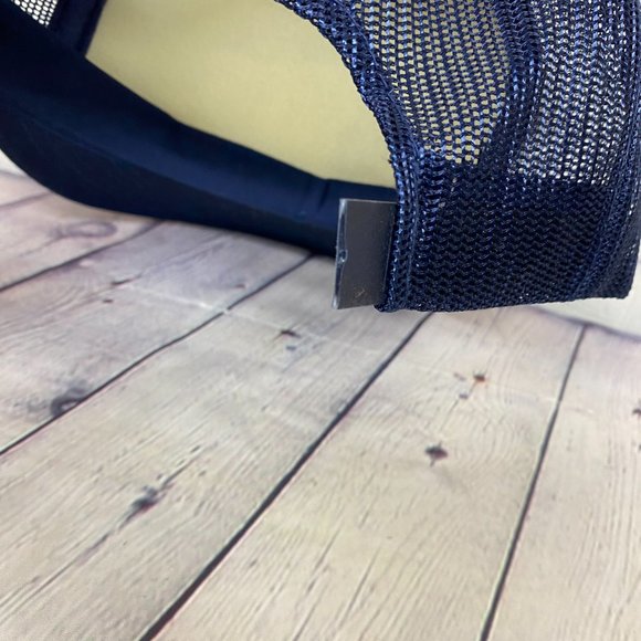 Vintage Hat Cap Snapback Navy Blue INNISFREE 75 Years 1911-1986 - BROKEN SNAPS - Picture 9 of 9